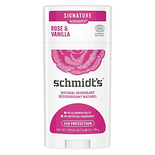 Rose Plus Vanilla Natural Deodorant Stick -2.65 oz.- Aluminum-Free