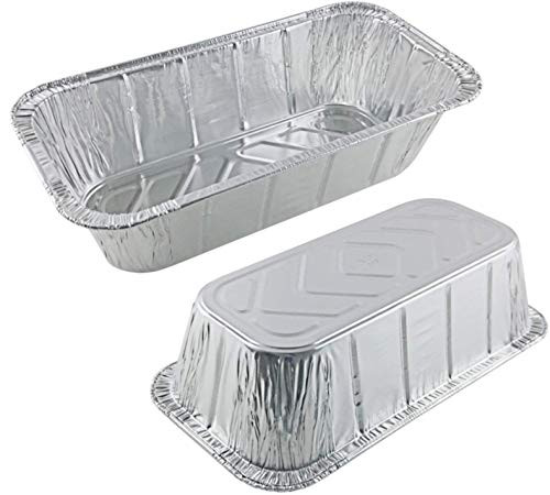 35 Pack  2LB Loaf Pans, Aluminum Loaf Pans, Bread Pans, Meatloaf Pans l Cake Pan, Foil Loaf Pans, Disposable Aluminum, l Top bakerys choice Tin Pans - Standard Size, 2 Pounds - 8.5" X 4.5" X 2.5"