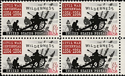 Wilderness Battle Civil War Scott 1181 Block of 4 x 5¢ US Postage Stamps Wilderness Battle Civil War Scott 1181 Block of 4 x 5¢ US Postage Stamps