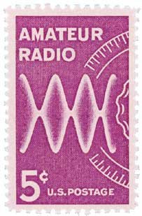 1260 - 1964 5c Amateur Radio Postage Stamp Numbered Plate Block -4-