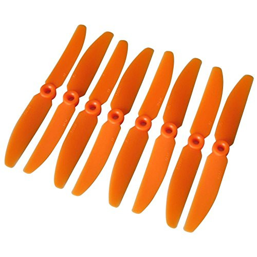 Hobbypower GemFan 5030 5x3 Plastic Propeller for Mini QAV250 Quadcopter Multi-Rotor Orange-Pack of 4 Pairs-