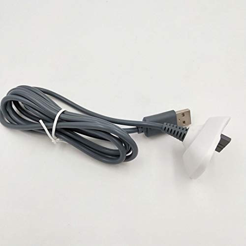 Aliotech USB Charging Cable for Xbox 360 Wireless Game Controller Charge and Play Kit -Grey-