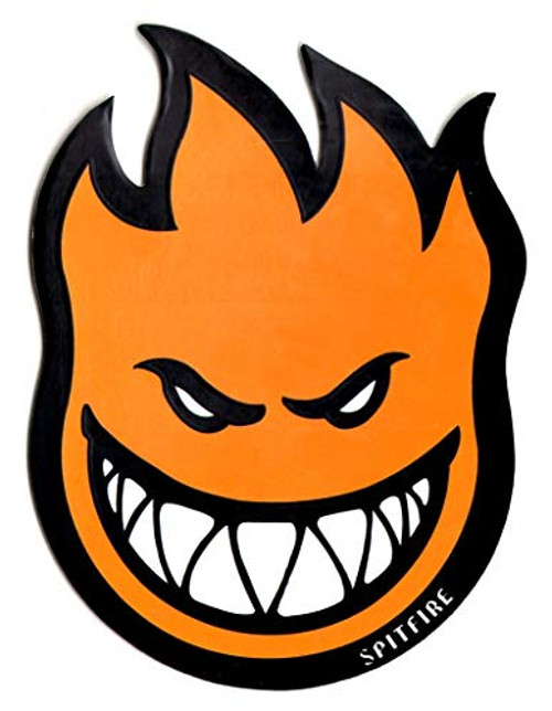 Spitfire Wheels Orange Fireball Skateboard Sticker - Sticker Graphic - Auto- Wall- Laptop- Cell- Truck Sticker for Windows- Cars- Trucks