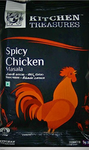 Kitchen Treasures Spicy Chicken Masala 100g -3.52OZ- Experience The Taste Of 100 percent