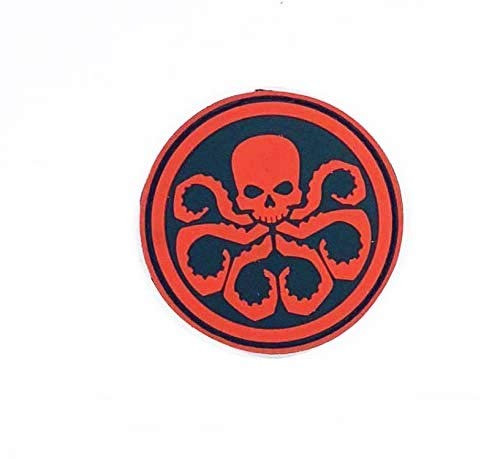 Morton Home 8cm PVC Rubber Patch (The Octopus red)