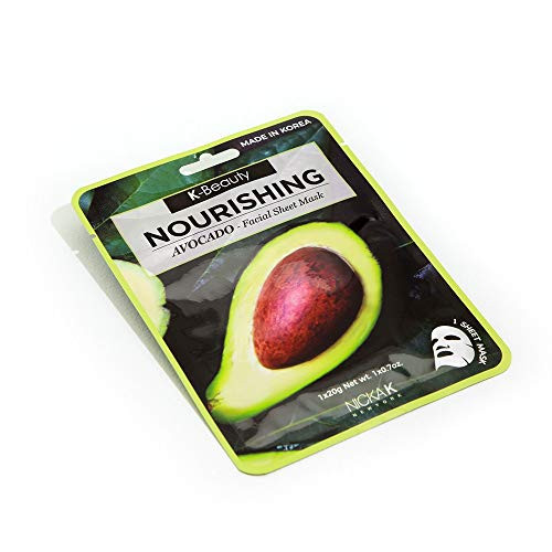 K-BEAUTY NOURISHING AVOCADO FACIAL SHEET MASK