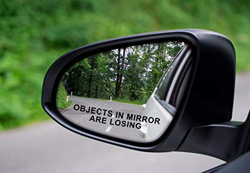 2X Objects in Mirror are Losing Vinyl Decal/Sticker Funny Mirror Race Drag Car