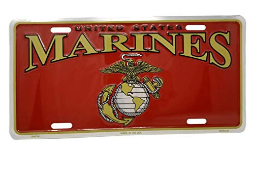 Ramsons Imports 12x6 Marine Corps Logo License Plate