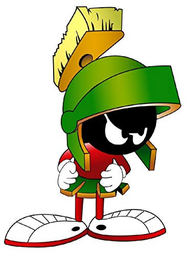 Marvin The Martian Printed 5 Inch Sticker Decal Die Cut Sticker Graphic - Car Sticker Laptop Sticker