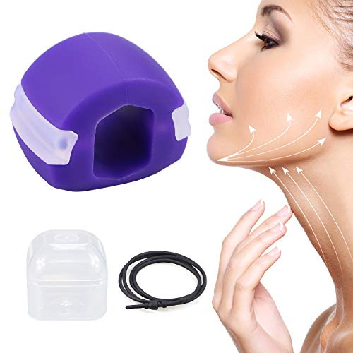 Jaw Exerciser- Mouth Face Neck Jawline Exerciser for Men Women- Double Chin Reducer Eliminator for Jawline Shaper - Define Your Jawline- Slim and Tone Your Face-Purple_40 lbs- Jaw Exerciser- Mouth Face Neck Jawline Exerciser for Men Women- Double Chin Reducer Eliminator for Jawline Shaper - Define Your Jawline- Slim and Tone Your Face-Purple_40 lbs-