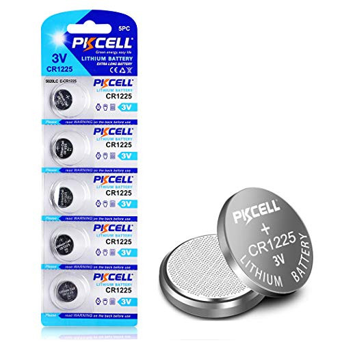 CR1225 ECR1225 DL1225 3V Coin Cell Lithium Batteries for Thermometer -5pc-