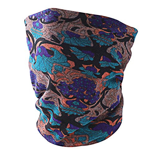 Neck Gaiter Face Scarf Warmer Cover Windproof Bandana Balaclava Mask Headband -Blue 2-