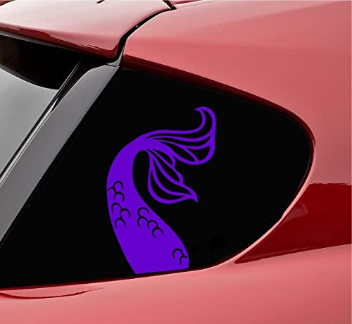 Slap-Art Mermaid Tail Vinyl Decal Sticker -Purple-