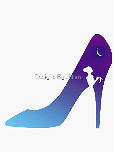 Cinderella Broadway Glass Slipper Musical Rodgers  and  Hammerstein Sticker - Dye Cut Sticker Vinyl Decal - Just Peel off and Stick