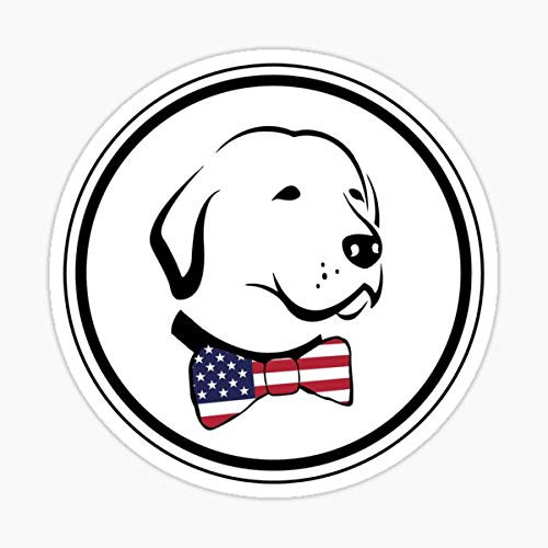 Classy American Dog Sticker - Dye Cut Sticker Vinyl Decal - Just Peel off and Stick