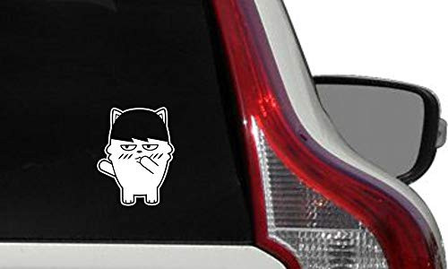 BTS Cartoon Jimin Car Vinyl Sticker Decal Bumper Sticker for Auto Cars Trucks Windshield Custom Walls Windows Ipad MacBook Laptop Home and More -White-