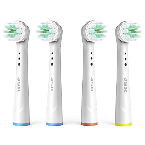 Replacement Toothbrush Heads Compatible with Oral B Braun- 4 Pack Professional Electric Toothbrush Heads Brush Heads Refill for Oral-B Replacement Toothbrush Heads Compatible with Oral B Braun- 4 Pack Professional Electric Toothbrush Heads Brush Heads Refill for Oral-B