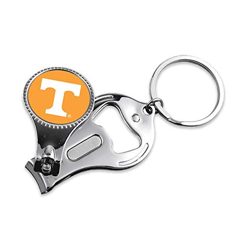 Aminco NCAA Tennessee Volunteers Multi-Function Keychain- Includes- Nail Clipper- Nail File and Bottle Opener- Team Color -CCP-KT-861-30-