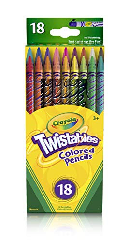 Crayola Twistable Colored Pencils- Gift for Kids- 18 Count