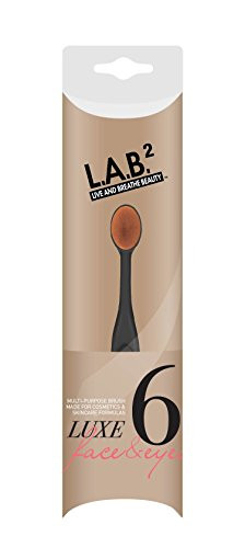 L.A.B.2 Luxe Oval Makeup  and  Skincare Brush- No. 6 for Face  and  Eyes