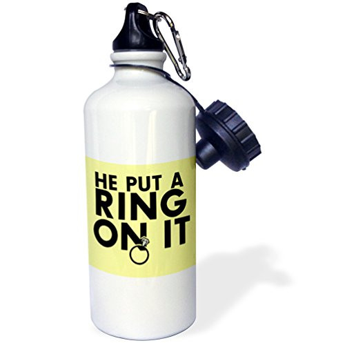 3dRose dance Black Sports Water Bottle- 21 oz- Multicolor
