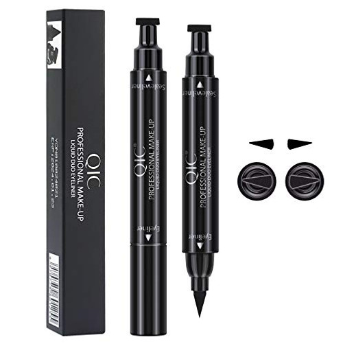 Winged Eyeliner Stamp-Dual Ended Waterproof Liquid Eye Liner Pen-Long Lasting Eyeliner Stamp Wingliner-Natural Smudge Proof Eyeliner Stamp