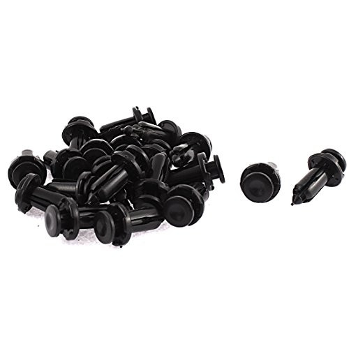 uxcell 10mm x 18mm x 17mm Plastic Car Bumper Fender Push Clips Rivet Fasteners 20pcs