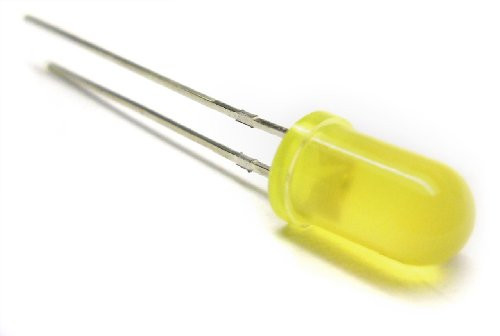 microtivity IL021 5mm Diffused Yellow LED -Pack of 25-
