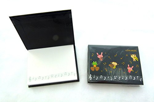 Music Themed I Love Music 100 Sheets Self-stick Sticky Notes