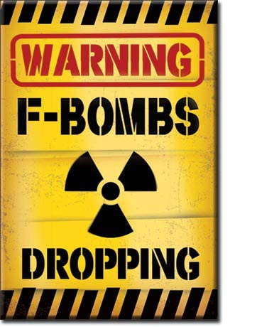 Desperate Enterprises F-Bombs Dropping Refrigerator Magnet- 2inch x 3inch