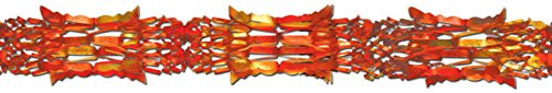 Metallic Garland -gold- orange- red- Party Accessory  -1 count- -1/Pkg-
