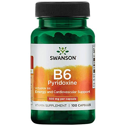Swanson Vitamin B-6 -Pyridoxine- 100 Milligrams 100 Capsules