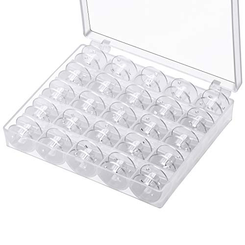 25 Pcs Sewing Machine Bobbins- Bobbin for Brother Sewing Machine?Plastic Bobbins with Case- Bobbins for Sewing Machine with Case-Bobbins for Singer?Sewing Machine Accessories 25 Pcs Sewing Machine Bobbins- Bobbin for Brother Sewing Machine?Plastic Bobbins with Case- Bobbins for Sewing Machine with Case-Bobbins for Singer?Sewing Machine Accessories