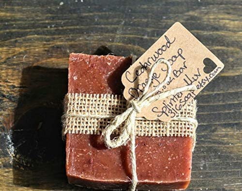 Cedarwood Orange Soap- Handmade Bar Soap- Organic Soap- Natural Soap- Soap Sample- Vegan Soap- Co Worker Gift- Gift For Him or Her