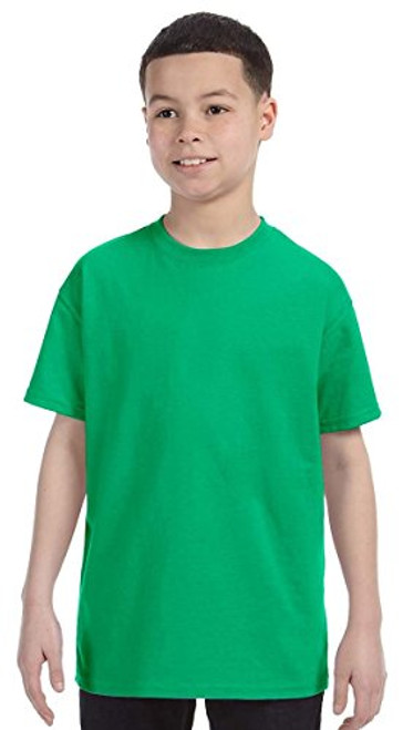 Gildan Youth Heavy Cotton T-Shirt 5000B - Irish Green_XS