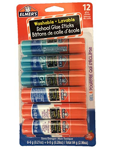 Elmer's Non-Toxic Glue Stick- 12-Count -12-