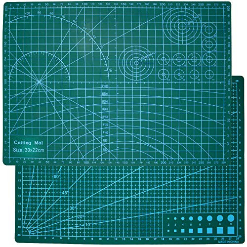 Cutting Mat for Crafts- 9inch x 12inch Self Healing Sewing Mat Rotary Cutting Mat Double Sided 5-Ply Craft Sewing Board for Quilting Crafts Hobby Fabric Precision Scrapbooking Project