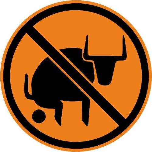 `-6 PACK- NO BULLSHT vinyl Hard Hat Helmet decal - -size- 2inch ROUND color- ORANGE/BLACK - Hard Hat- Helmet- Windows- Walls- Bumpers- Laptop- Lockers- etc.