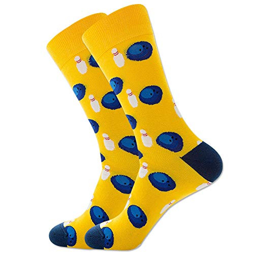 CALIDAKA 1 Pair Sport Socks for Men Socks-Sports Series Novelty Casual Crew Socks-Men's Novelty Socks-Funny Socks for Men and Women -Football- Basketball-Volleyball- Bowling- CALIDAKA 1 Pair Sport Socks for Men Socks-Sports Series Novelty Casual Crew Socks-Men's Novelty Socks-Funny Socks for Men and Women -Football- Basketball-Volleyball- Bowling-