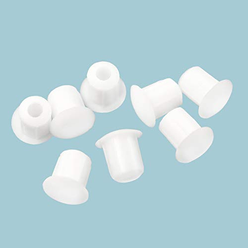 3/16inch White Hole Plugs for Shelves and Cabinets - Set by Kaizen8 -25 Pack-