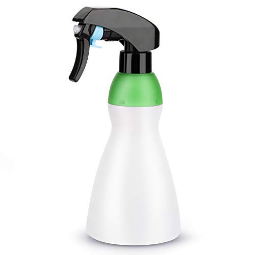 SUREAM Plastic Mister Bottle for Plant- 10.6oz/300ml Fine Mist Sprayer with Black Trigger- Refillable Empty Water Spray Bottle for Planting- Gardening- Misting Flowers- Ironing and Cleaning Solution