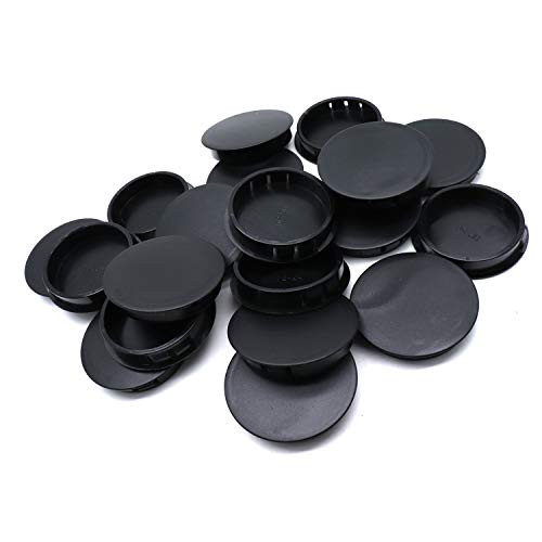 Yootop 20Pcs 1/2" Plastic Panel Hole Plug Black Nylon Tubing Door Window Hole Locking Plug