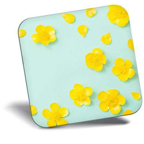 Destination Vinyl ltd Awesome Fridge Magnet - Cute Yellow Buttercup Flower 3152