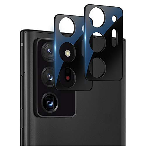 Maxdara Galaxy Note 20 Ultra Camera Lens Protector- Galaxy Note20 Ultra Camera Lens Screen Protector Full Coverage Tempered Glass Camera Protector for Samsung Galaxy Note 20 Ultra- Black -2Pack-