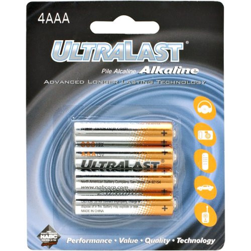 ULA4AAA AAA Alkaline Batteries- 4 Pk
