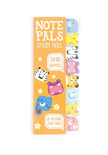 OOLY Note Pals Mini Sticky Tabs - Safari Animals - 120 Paper Tabs