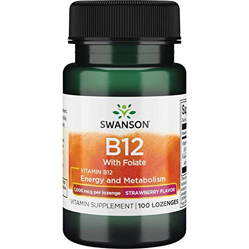 Swanson Vitamin B-12 Lozenges 1000 mcg 100 Lozenges Swanson Vitamin B-12 Lozenges 1000 mcg 100 Lozenges