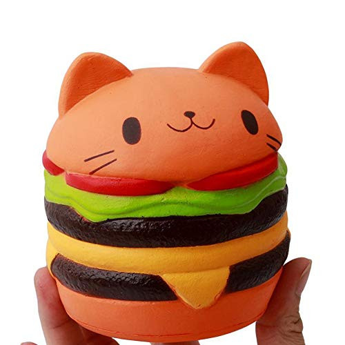 Squishy Toys Squishy Fidget Toys Adorable Slow Rising Squishies Jumbo Kawaii Kitten Scented Squishy Charm Slow Rising Simulation Kid Toys Stress Relieve Toy 116cm-Cute Cat-