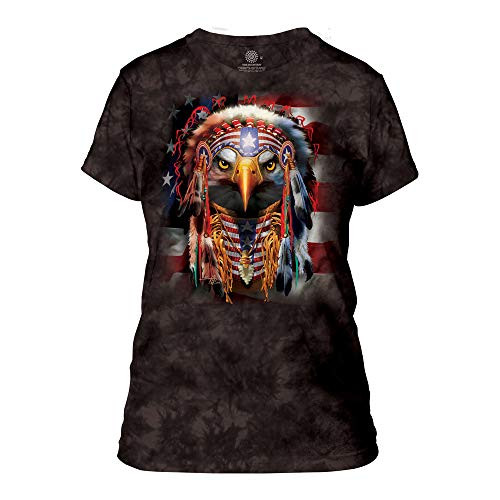 The Mountain Women's Native Patriot Eagle Apparel- Black- Large The Mountain Women's Native Patriot Eagle Apparel- Black- Large
