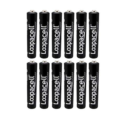 Loopacell AAAA Quadruple A E96 Batteries 12 Pack